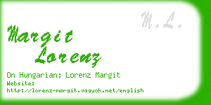 margit lorenz business card